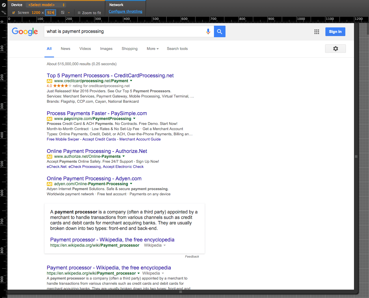 1024 screen resolution 4 pack with knowledge graph PPC ads