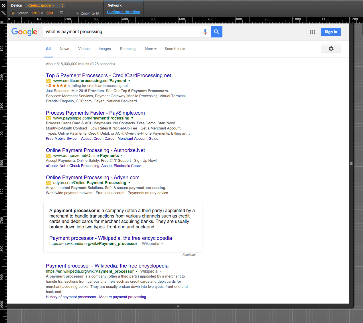 1080 screen resolution 4 pack with knowledge graph PPC ads