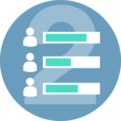 icon representing top insight lead and customer onsite behavior