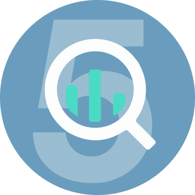 icon representing top insight advance analysis with big query