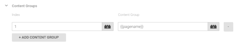 using content groupings and assigning custom pagenames