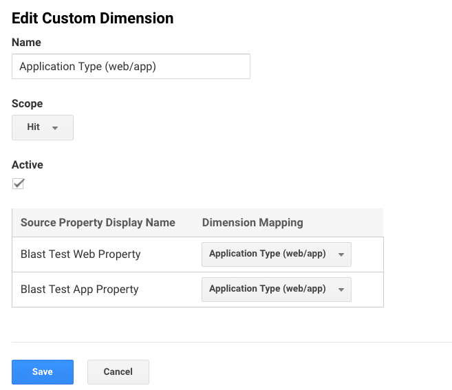 edit custom dimension on google analytics 360 roll-up property features
