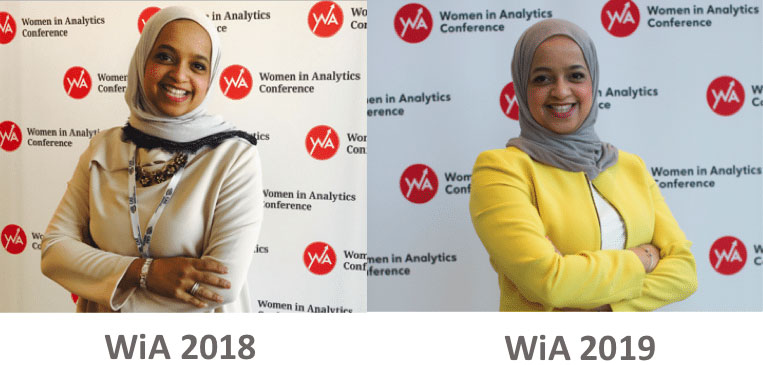 image representing mai alowaish at the women in analytics 2018 conference and the women in analytics 2019 conference