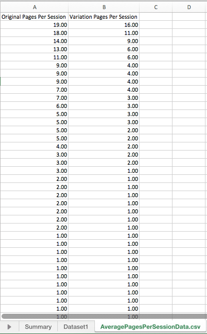 filtering data from csv file for statistical significance