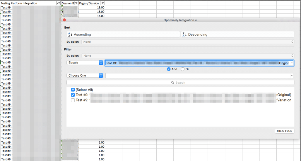 formatting csv file for upload to statistical significance calculator