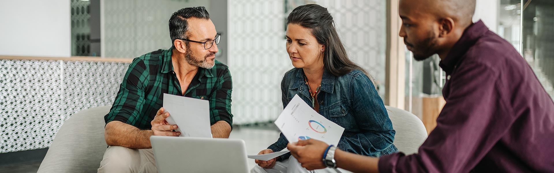 photo of three customer behavior analysts