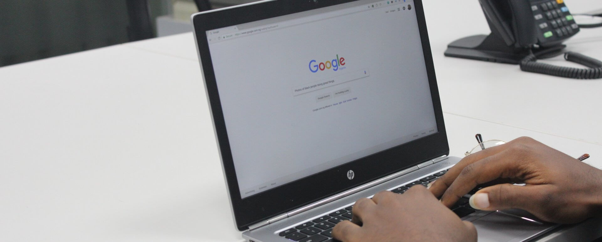 Keywords Have Always Been an Crucial Part of Any Paid Search Strategy google user on laptop about to be targeted by paid search marketing