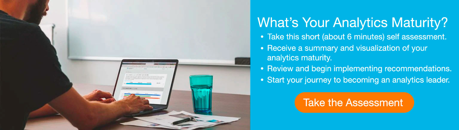 analytics maturity assessment call to action banner