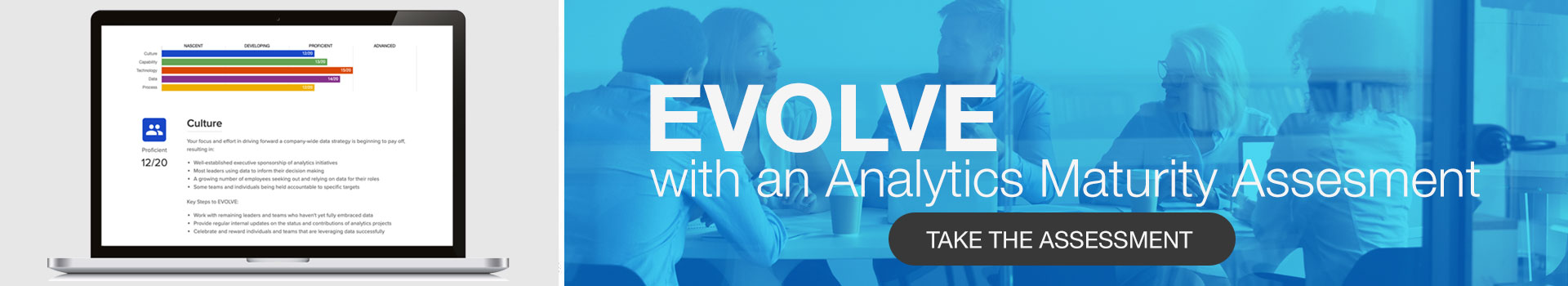 evolve with an analytics maturity assessment - take the assessment