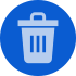 user data deletion icon