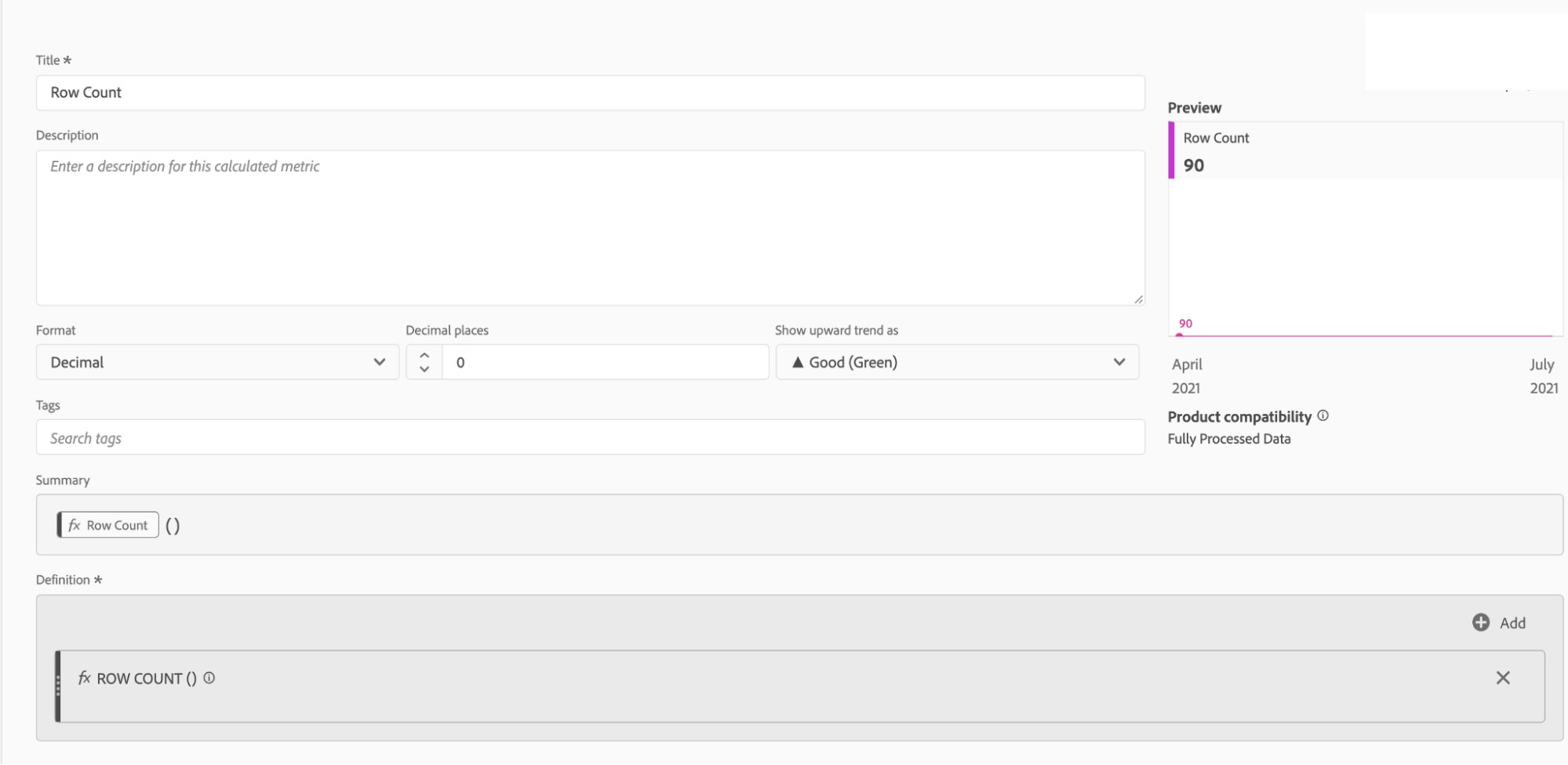 calculated metrics dashboard in adobe analytics