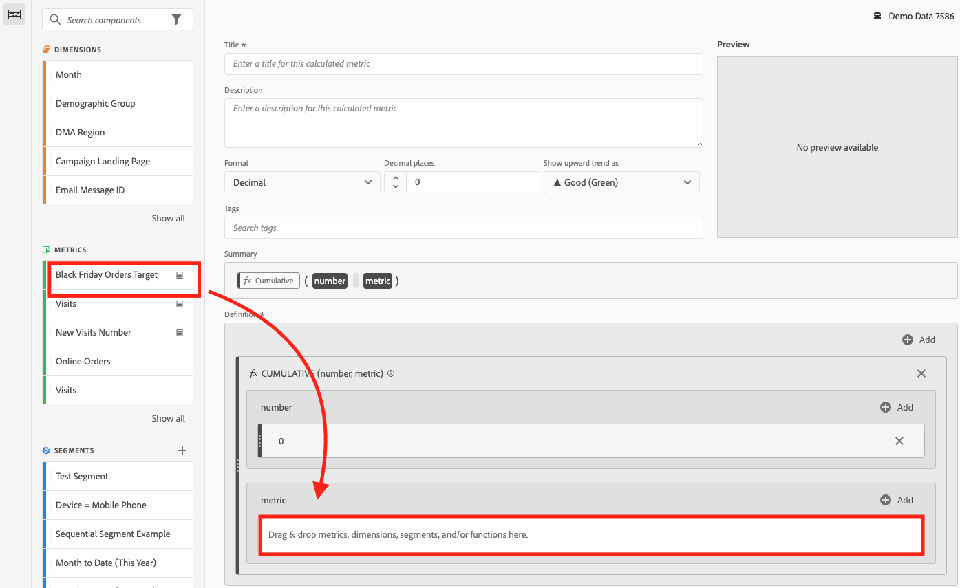 freestyling data reports in analysis workspace