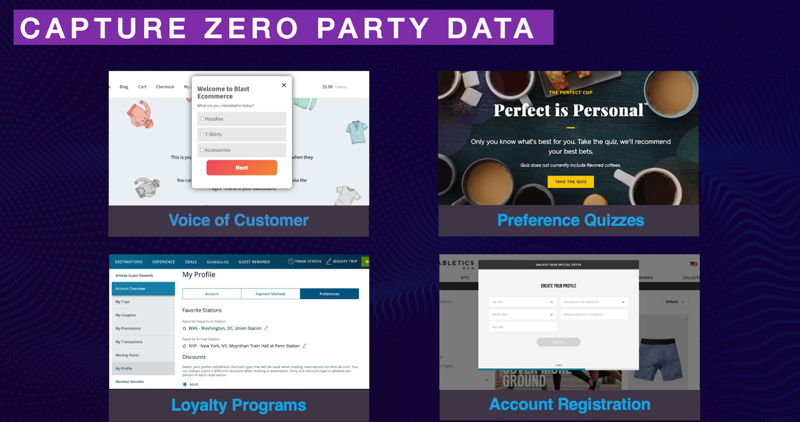 different types of zero-party data