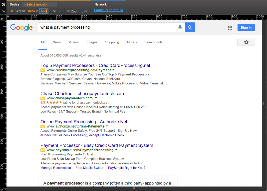 768 screen resolution 4 pack with knowledge graph PPC ads