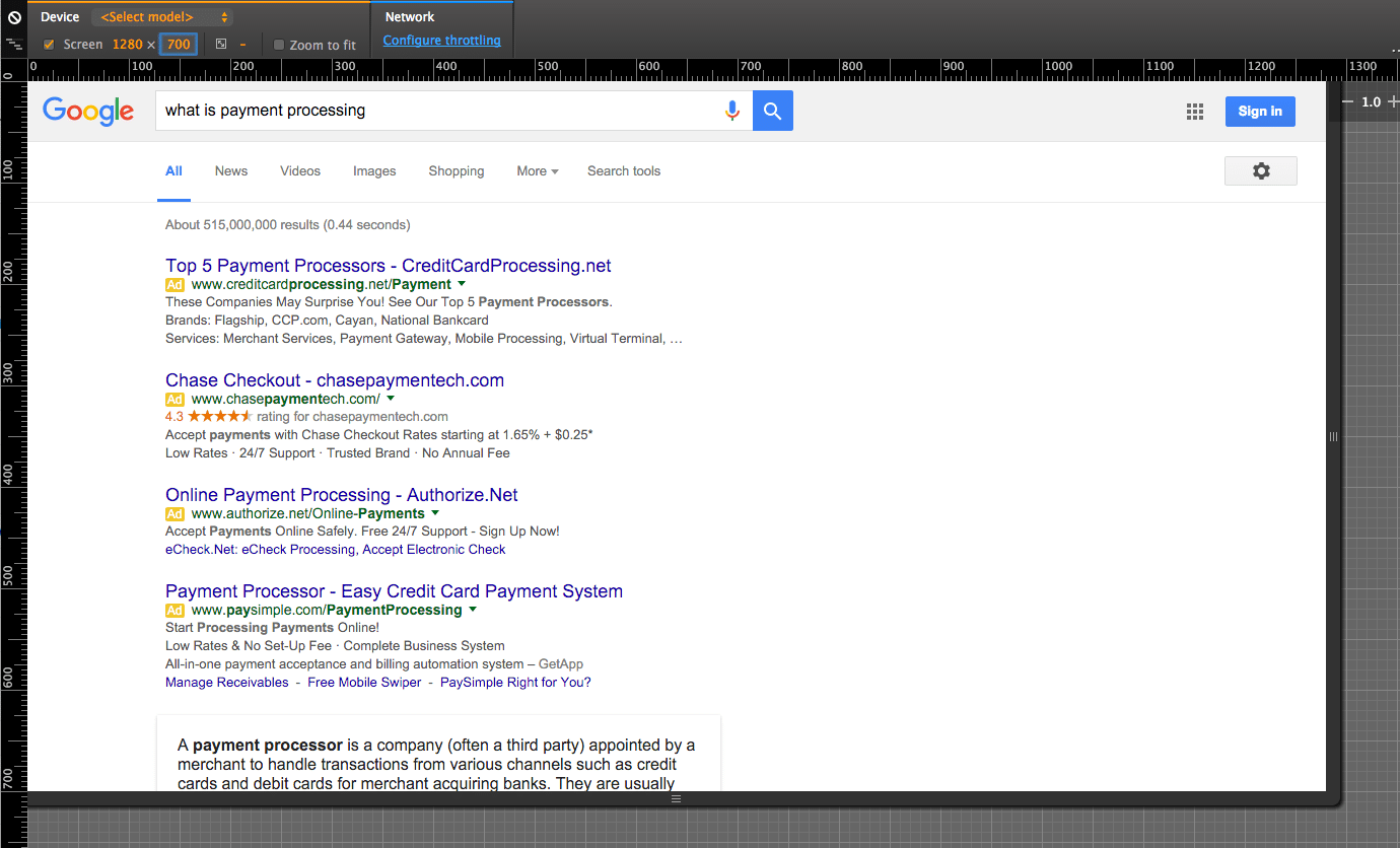 800 screen resolution 4 pack with knowledge graph PPC ads