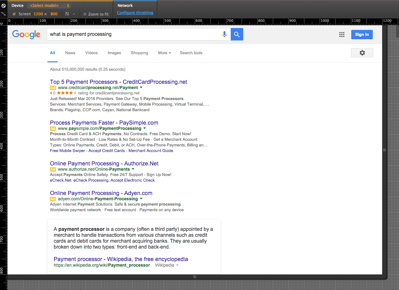 900 screen resolution 4 pack with knowledge graph PPC ads