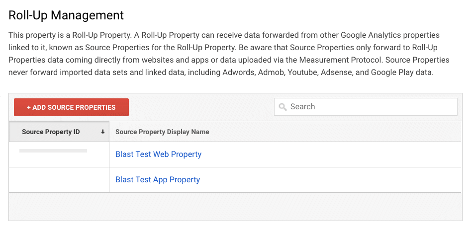 google analytics 360 roll-up management