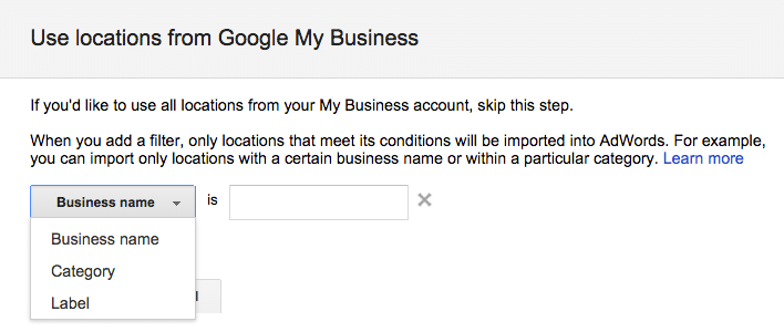 Google My Business Locations