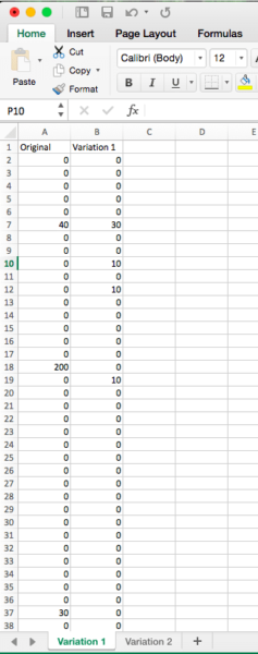 formatting csv file for RPV calculator