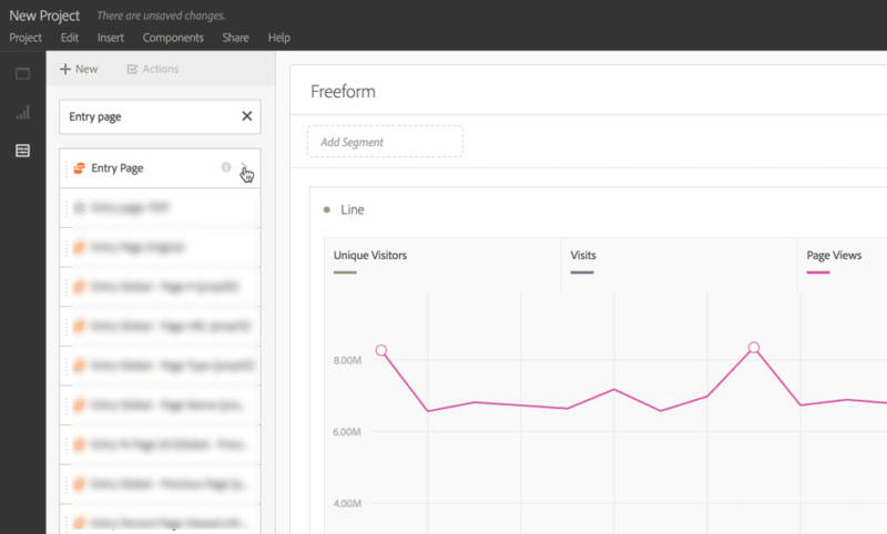 Adobe Analytics Analysis Workspace Segments Step 2 image showing step 2 of adobe analytics analysis workspace segments