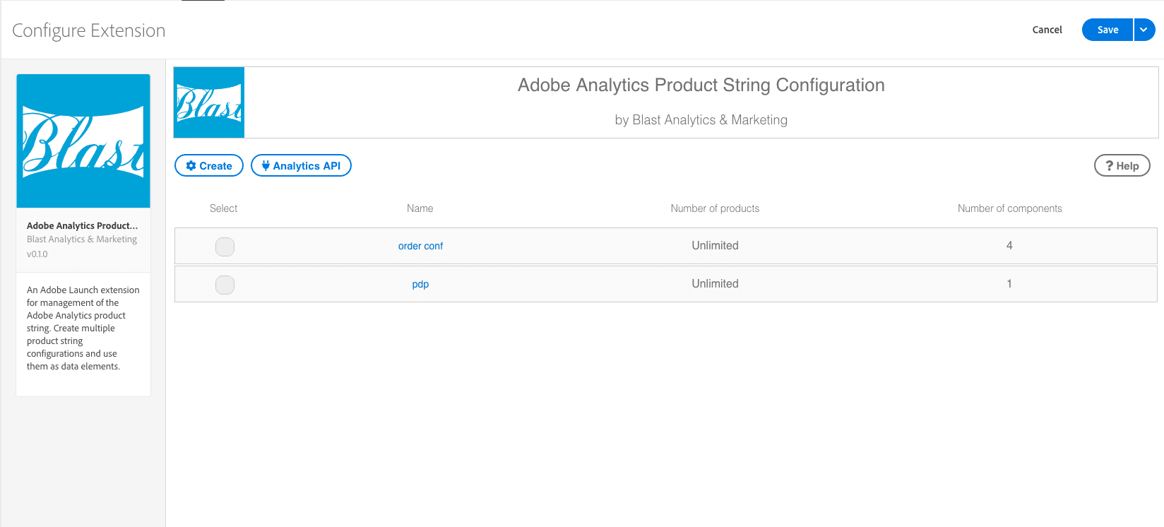 adobe analytics product string configuration