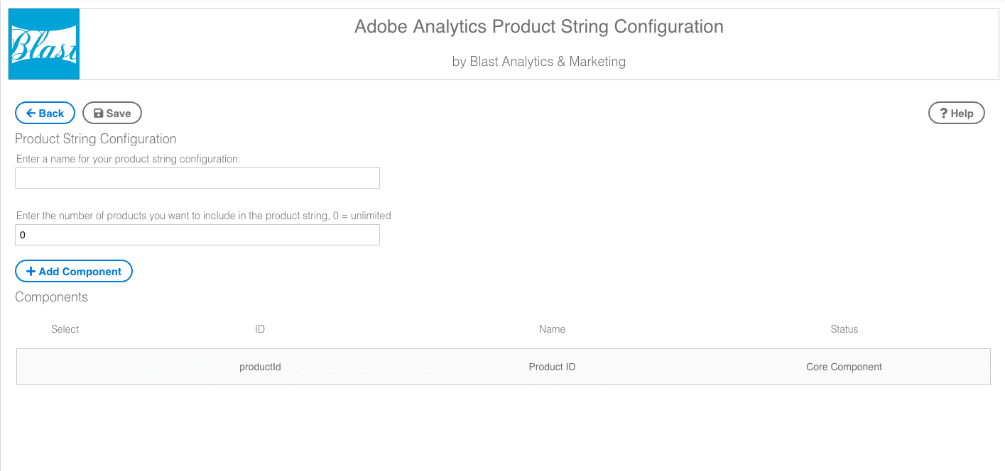 adobe analytics product string configuration