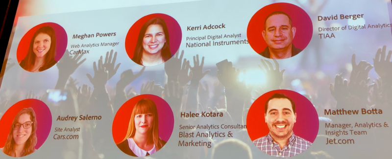 image of slide showing adobe summit rockstar contestants