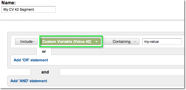 Advanced Segments 50 Custom Variables