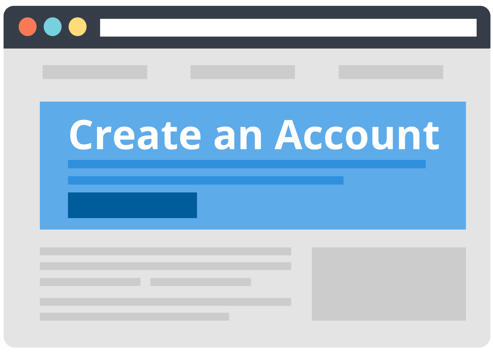 icon representing create account page