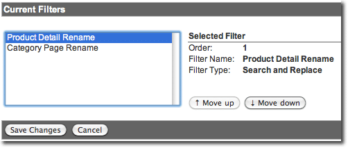 GA Filter Order