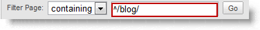 ga-filter-report ^/blog Regular Expression Filter