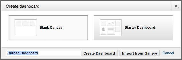 Google Analytics Solution Gallery - Import Dashboard