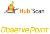 ObservePoint and Hub'Scan Logos