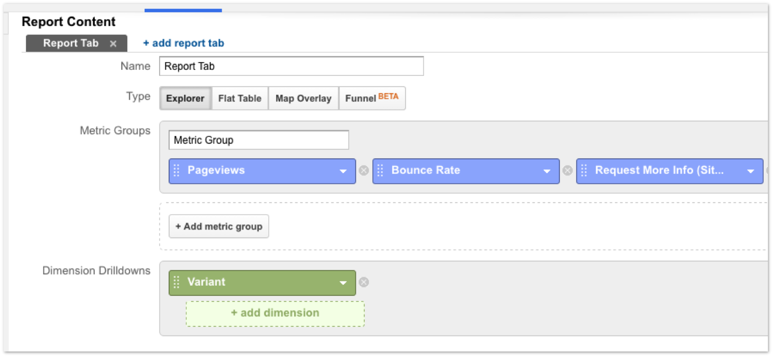 optimize 360 custom report screenshot