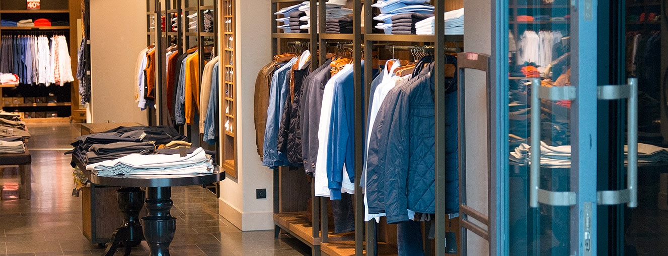 retail clothing store interior