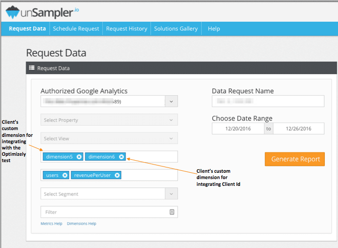 screenshot of workaround for sampled data in google analytics