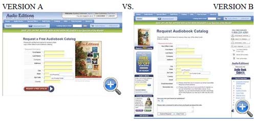 Which Test Won - Audio Editions Audio Editions A/B Split Test